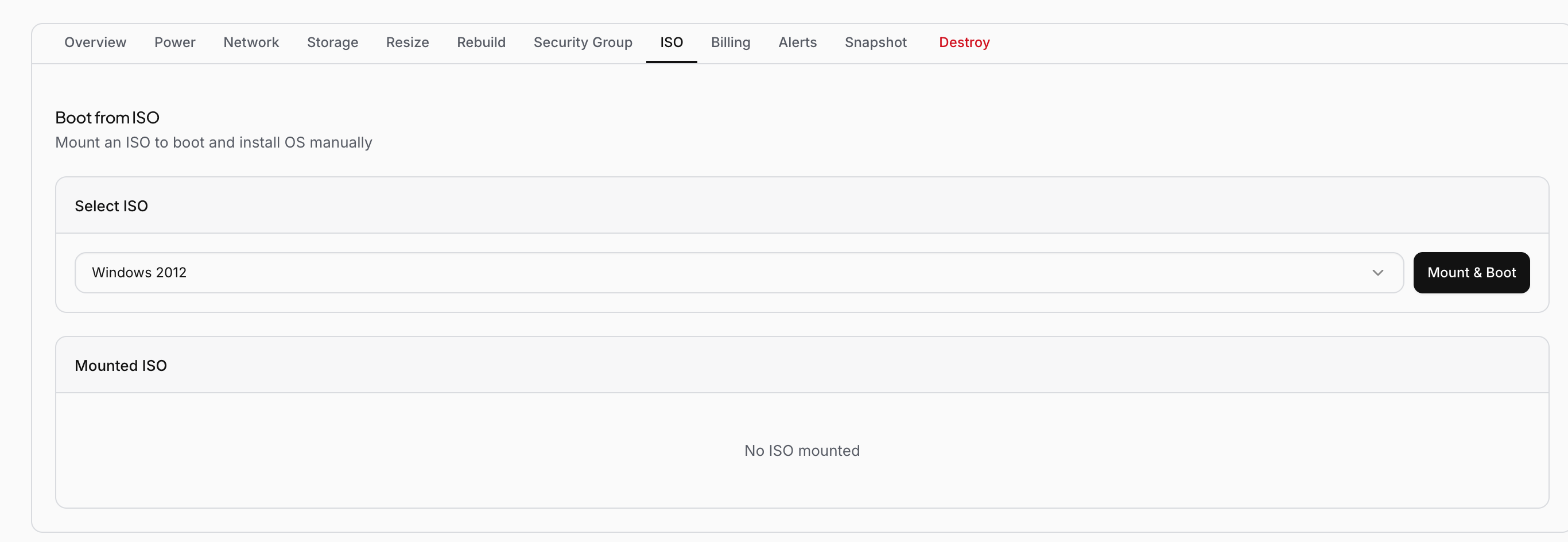 Iso Tab Utho Cloud Documentation